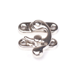 Замочок металевий 3,3*2,7см срібло