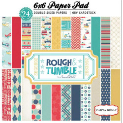 Набір паперу 15*15см Carta Bella Rough and Tumble, 12аркушів