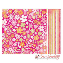 Аркуш паперу 30*30см Kaisercraft Candy Tutti Fruitti двосторонній