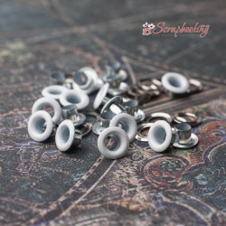 Люверси 5мм колір білий 20шт