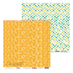 Аркуш паперу 30*30см ScrapBerrys Це літо Сонячні хвилі, двосторонній