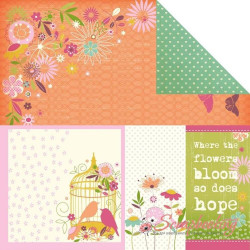 Аркуш паперу 30*30см Kaisercraft Summer Breeze Sunny Days двосторонній