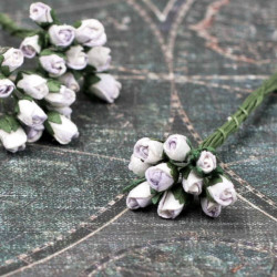 Букет троянд Mini Rosebuds фіолетовий світлий, 10шт