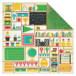 Аркуш паперу 30*30см Kaisercraft Class Act Achieve двосторонній