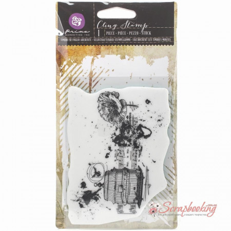 Штамп гумовий Prima Cling Stamp 89*127мм Romanticism 