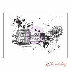 Штамп гумовий Prima Cling Stamp 89*127мм Romanticism 