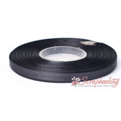 Стрічка атласна монотон 3172 темно-сіра, 0,5см, 33м