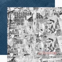 Аркуш паперу 30*30см Kaisercraft Workshop Courageous двосторонній