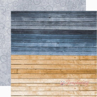 Лист бумаги 30*30см Kaisercraft Workshop Strapping двусторонний