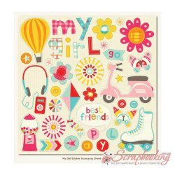 Наліпки 30*30см MME My Girl Element Stickers