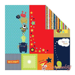 Аркуш паперу 30*30см Kaisercraft Blast Off! Outer Space двосторонній