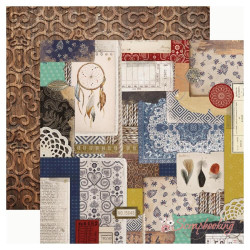 Аркуш паперу 30*30см Kaisercraft Grand Bazaar Collective двосторонній