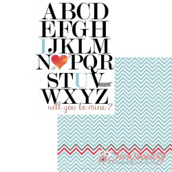 Аркуш паперу 30*30см MME Cupids Arrow Alpha Love