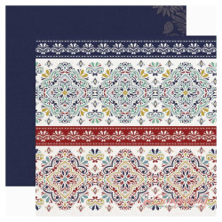 Аркуш паперу 30*30см Kaisercraft Grand Bazaar Carefree двосторонній