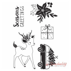 Штамп акриловий Kaisercraft 10*15см Peppermint Kisses 