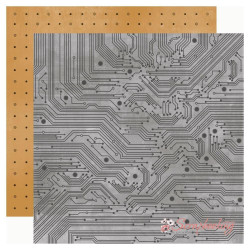 Аркуш паперу 30*30см Kaisercraft Workshop Valiant двусторонний