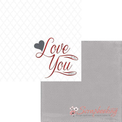 Аркуш паперу 30*30см MME Cupids Arrow Love You