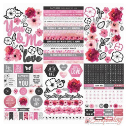 Стикербук Kaisercraft Sticker Book Magenta 15*20см 12аркушів