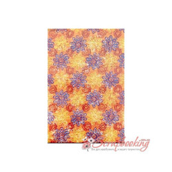 Калька A4 Ursus Парадіс ВЕЛИКІ КВІТОЧКИ ПОРАНЖОВА, 115г/кв.м