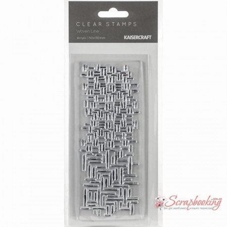 Штамп акриловий Kaisercraft 5*13см Woven Line
