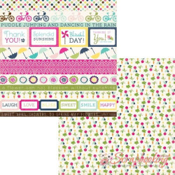 Аркуш паперу 30*30см Echo Park Splendid Sunshine Border Strip