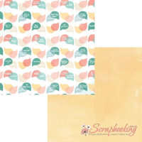 Аркуш паперу 30*30см Carta Bella Hello Again Chit Chat