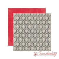 Аркуш паперу 30*30см Echo Park Head Over Heels Damask