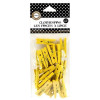 Набор прищепок декоративных Canvas Corp Mini Clothespins Yellow, 25шт