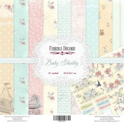Набір паперу 30*30см Фабрика декору Baby Shabby, 10аркушів