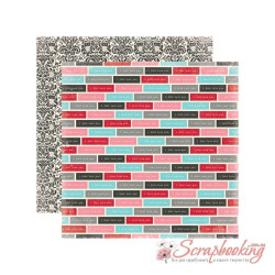 Лист бумаги 30*30см Echo Park Head Over Heels Just Love You