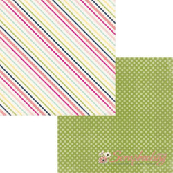 Аркуш паперу 30*30см Echo Park Splendid Sunshine Sunny Stripe
