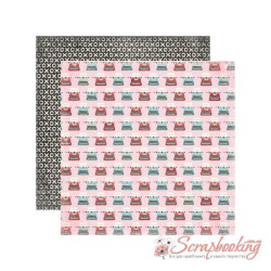 Аркуш паперу 30*30см Echo Park Head Over Heels Typewriters