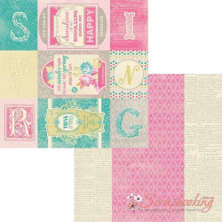 Аркуш паперу 30*30см Authentique Flourish Enhancements