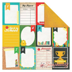 Аркуш паперу 30*30см Kaisercraft Class Act Superstar двосторонній