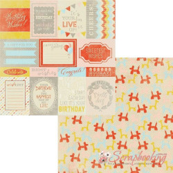 Лист бумаги 30*30см Authentique Wishes Enhancements