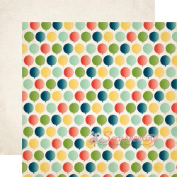 Аркуш паперу 30*30см Carta Bella Its A Celebration Balloons