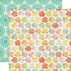 Аркуш паперу 30*30см Echo Park Summer Bliss Summer Circles
