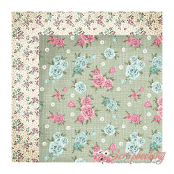 Аркуш паперу 30*30см Kaisercraft Needle & Thread Embroidery двосторонній