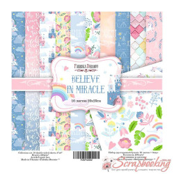 Набір паперу 20*20см Фабрика декору Believe in miracle, 10 аркушів