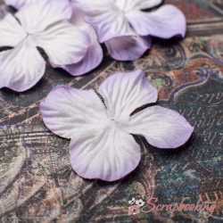 Набір кольорів гортензія 3,2см біло-фіолетова, 5шт