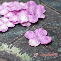 Набір квітів гортензія 2,5см лаванда, 10шт
