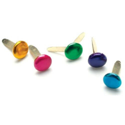 Брадси Creative Impressions Painted Metal Round/Metallic, 7мм, 50шт 