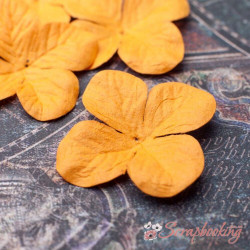 Набір квітів гортензія 3,2 см помаранчевий, 5шт