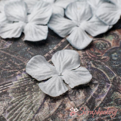 Набір квітів гортензія 2,5см блакитна, 10шт