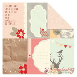 Аркуш паперу 30*30см Kaisercraft Sweet Pea Nifty двосторонній