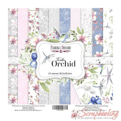 Набір паперу 30*30см Фабрика декору Tender orchid, 10 аркушів