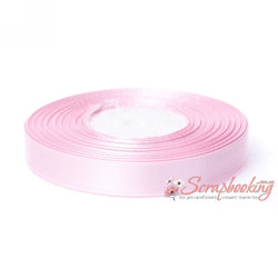 Стрічка атласна монотон 8038 рожевий, 1,25см, 33м