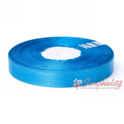 Стрічка атласна монотон 8104 блакитний, 1,25см, 33м