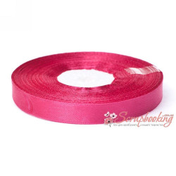 Стрічка атласна монотон 8051 малиновий, 1,25см, 33м