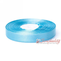 Стрічка атласна монотон 8103 блакитний, 1,25см, 33м